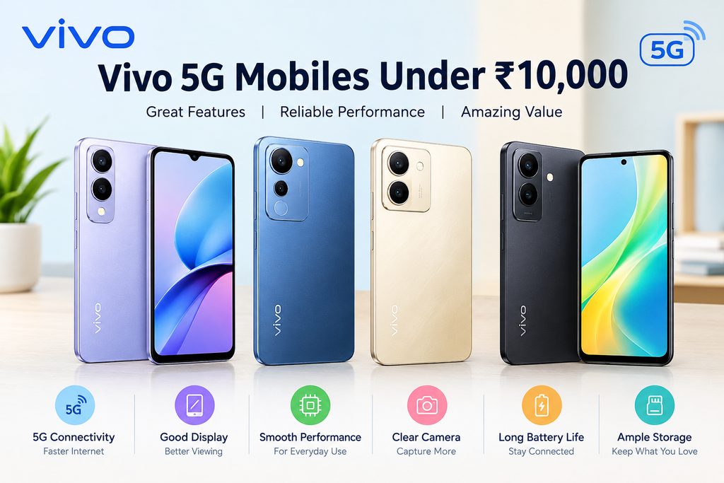 Vivo 5G Mobiles Under 10000 in India